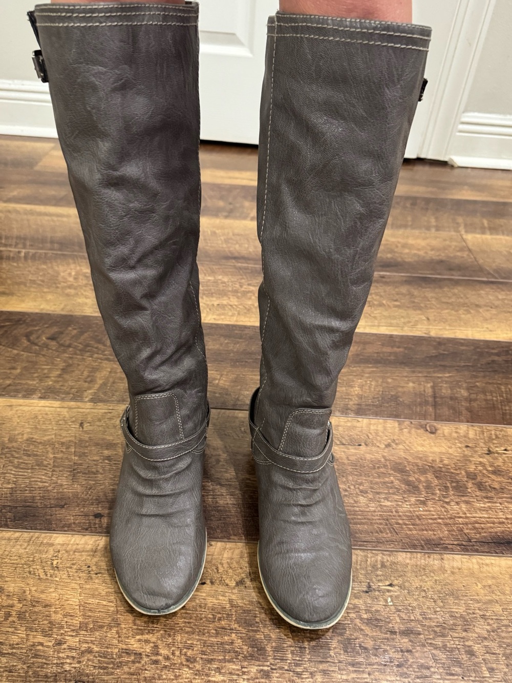 Breckelles Tall Gray Riding Boots